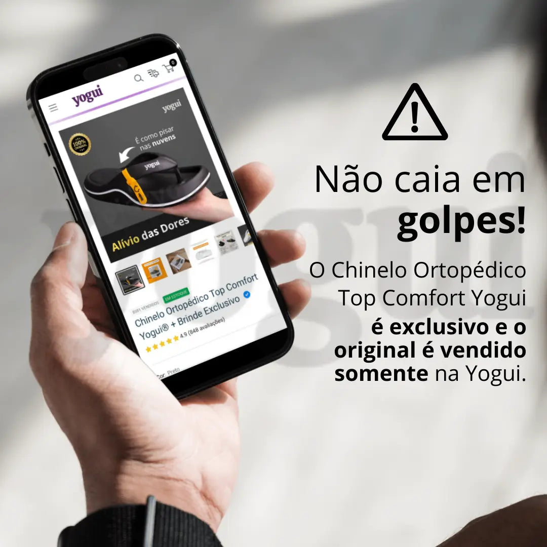 Chinelo Ortopédico Top Comfort Yogui + Brinde Exclusivo