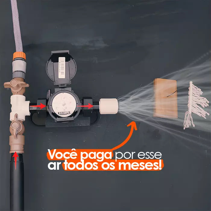 Bloqueador e Eliminador de Ar 3/4" para Economia de Água - AquaSaver™ 🔥