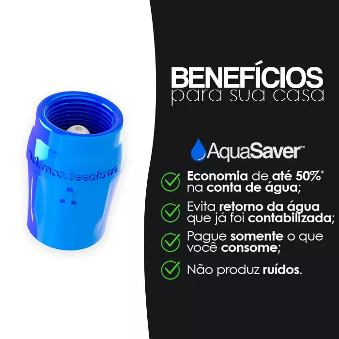Bloqueador e Eliminador de Ar 3/4" para Economia de Água - AquaSaver™ 🔥