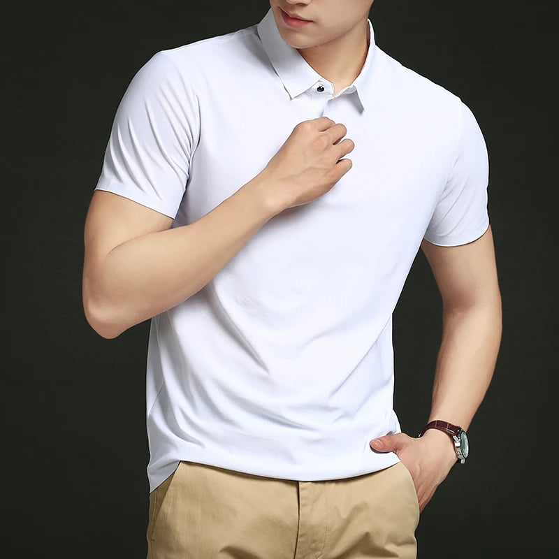 Camisas Polo em Tecido Premium Ice Silk! |COMPRE 3 & LEVE 5|!