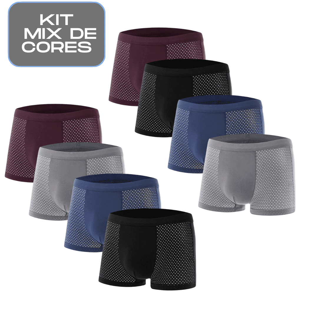 Kit Cuecas Premium Respiráveis - Compre 4 Leve 8 !