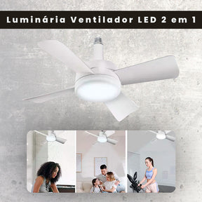💡 Luminária Ventilador LED 2 em 1 – Potência e Conforto no Seu Ambiente!