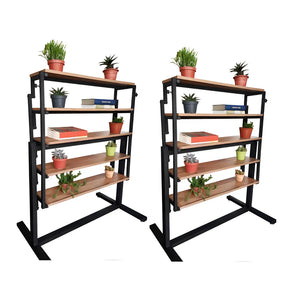 [PAGUE 1 LEVE 2] Mesa Prateleira FlexHome - Estilo industrial