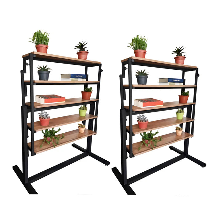 [PAGUE 1 LEVE 2] Mesa Prateleira FlexHome - Estilo industrial