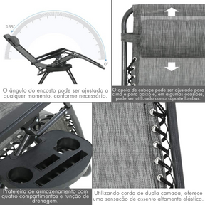 Cadeira Dobrável Super Reforçada (150kg) + Brindes - OrtoComfort© Max